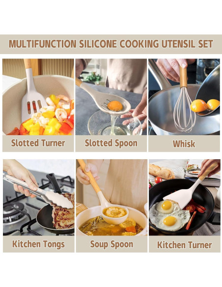Juego de Utensilios de Cocina Umite Chef 33 Piezas Silicona Juego de Utensilios de Cocina Umite Chef 33 Piezas Silicona