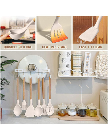 Juego de Utensilios de Cocina Umite Chef 33 Piezas Silicona