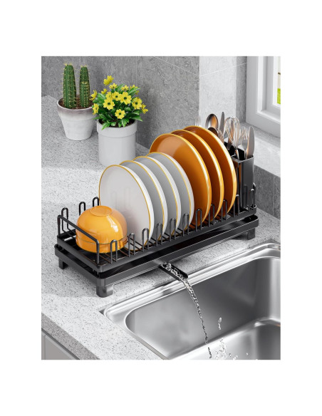 Escurridor de Platos Pequeño OKZEST con Drenaje Automático Escurridor de Platos Pequeño OKZEST con Drenaje Automático