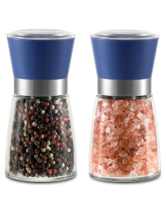 Juego de Molinillos de Sal y Pimienta Vzaahu Azul 170g