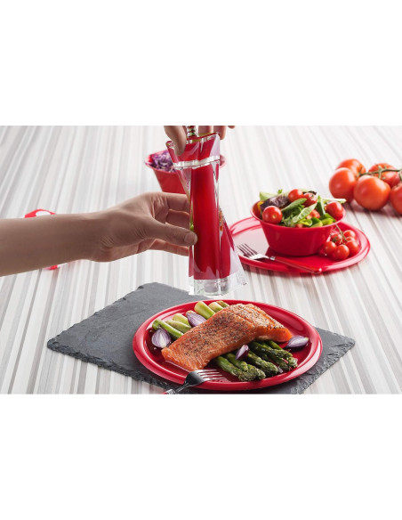 Juego de Molinillos de Sal y Pimienta MITBAK Rojos 20.32 cm Juego de Molinillos de Sal y Pimienta MITBAK Rojos 20.32 cm