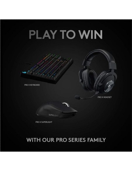 Ratón Gaming Inalámbrico Logitech G PRO X Superlight Negro - 63g, 25600 DPI Ratón Gaming Inalámbrico Logitech G PRO X Superlight Negro - 63g, 25600 DPI
