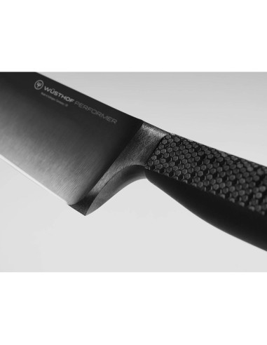 Cuchillo de Chef Wüsthof Performer 20 cm, Acero Inoxidable Negro