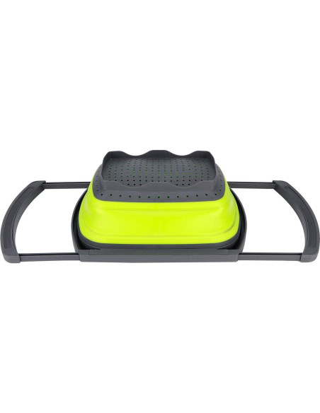 Colador Plegable HAOHIZE Verde 38.5x26.5 cm Antideslizante Colador Plegable HAOHIZE Verde 38.5x26.5 cm Antideslizante