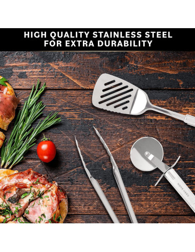 Conjunto de Utensilios de Cocina Home Hero 54 Piezas Acero Inoxidable