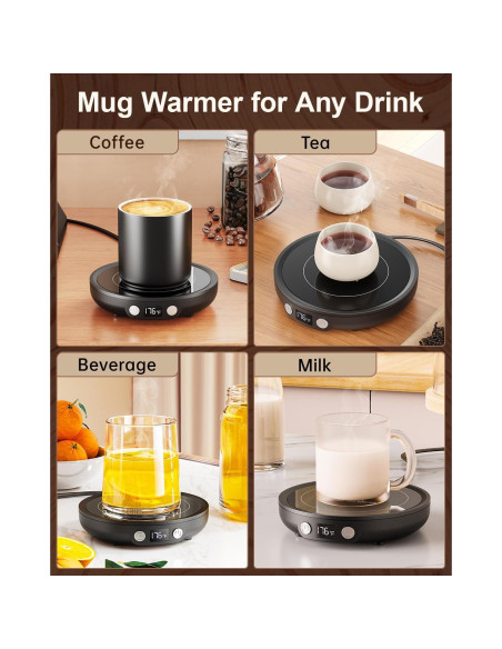 Calentador de Tazas Eléctrico SWEETFULL 36W Negro con Temporizador Calentador de Tazas Eléctrico SWEETFULL 36W Negro con Temporizador