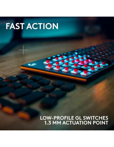 Teclado Inalámbrico Logitech G915 X RGB Mecánico - Negro Teclado Inalámbrico Logitech G915 X RGB Mecánico - Negro