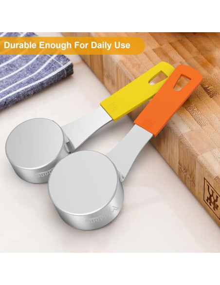 Conjunto de 8 Tazas Medidoras Wildone Acero Inoxidable Multicolor Conjunto de 8 Tazas Medidoras Wildone Acero Inoxidable Multicolor