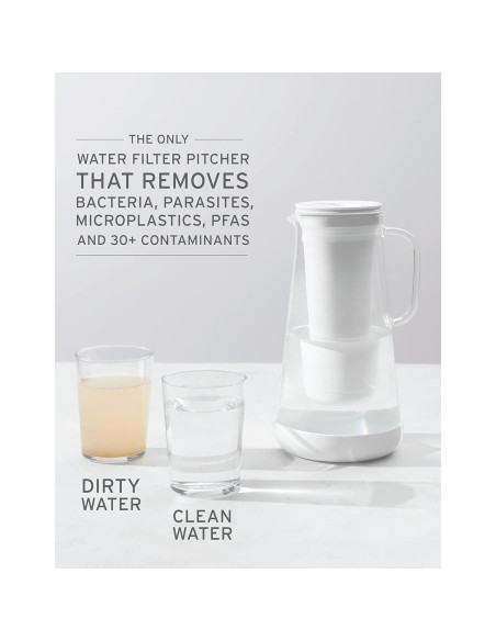 Jarra filtradora de agua LifeStraw Home 7 tazas vidrio Jarra filtradora de agua LifeStraw Home 7 tazas vidrio