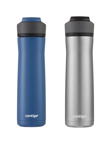 Botella de Agua Contigo Ashland Chill 2.0 0.71L Paquete de 2 Botella de Agua Contigo Ashland Chill 2.0 0.71L Paquete de 2