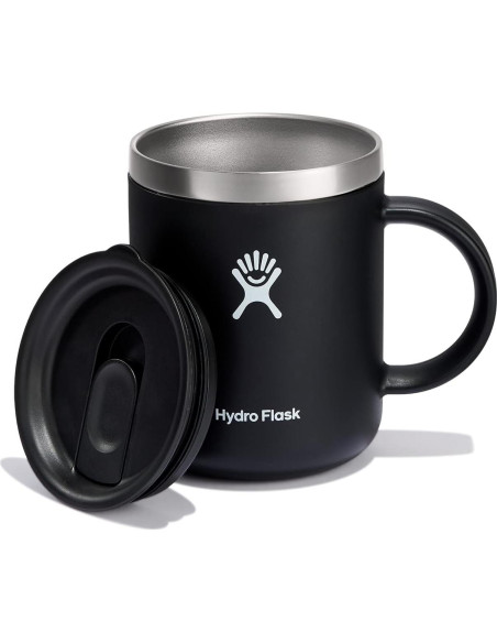 Taza Hydro Flask 12 oz Negra - Acero Inoxidable Aislada Taza Hydro Flask 12 oz Negra - Acero Inoxidable Aislada