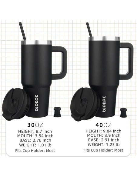 Vaso Térmico BJPKPK de Acero Inoxidable 30oz con Asa y Tapa Vaso Térmico BJPKPK de Acero Inoxidable 30oz con Asa y Tapa