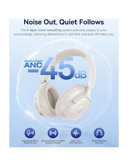 Auriculares Inalámbricos Baseus Bass BH1 NC ANC, 80H Batería Auriculares Inalámbricos Baseus Bass BH1 NC ANC, 80H Batería