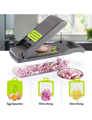 Cortador de Verduras Multifuncional Maxceysen 12 en 1 Manual