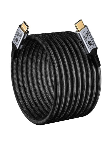 Cable USB-C a USB-C 6m 20Gbps 4K@60Hz Carga Rápida 100W BAWIOFIAU