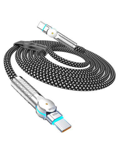 Cable USB C a USB C 3.05m 240W Trenzado con Rotación 180