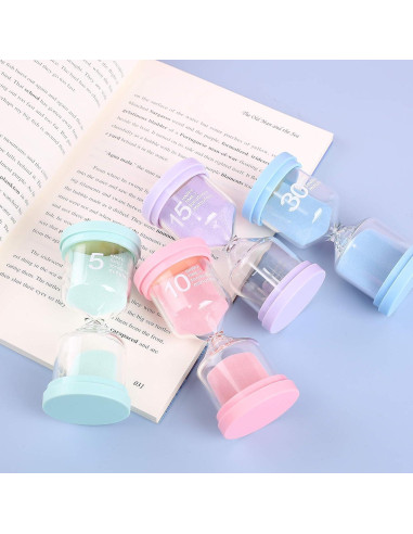 Relojes de Arena Toirxarn 4 Piezas Multicolor para Niños