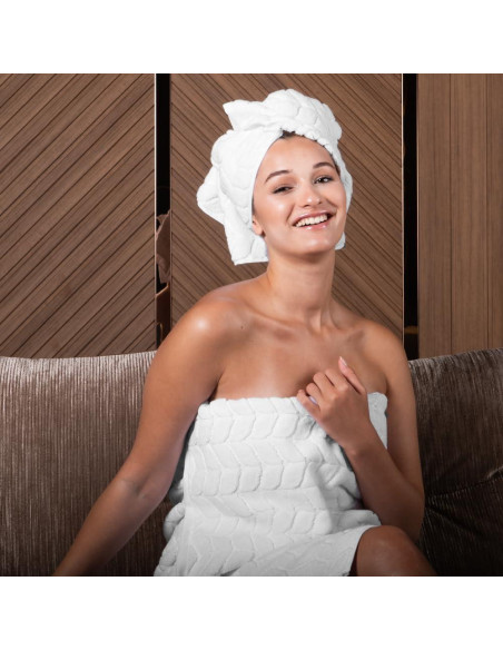 Juego de Toallas de Baño 100% Algodón Turco Bagno Milano 6 Piezas Crema Juego de Toallas de Baño 100% Algodón Turco Bagno Milano 6 Piezas Crema