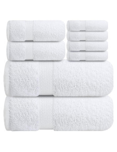 Conjunto de Toallas de Baño Infinitee Xclusives 8 Piezas Algodón