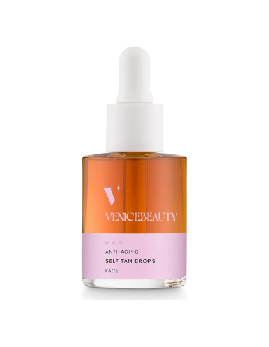 Gotas de Bronceado Autoinfluyente VENICEBODY 30ml - Ácido Hialurónico