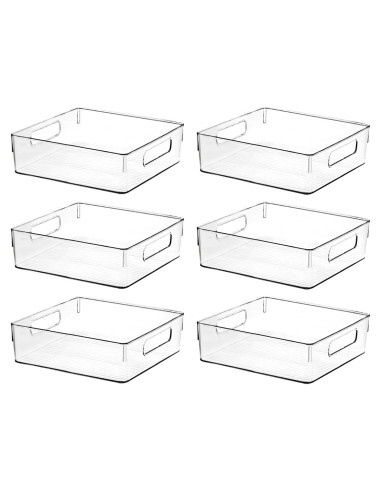 Contenedores de Almacenamiento ShelfShaper 6 Piezas 27x20x8 cm