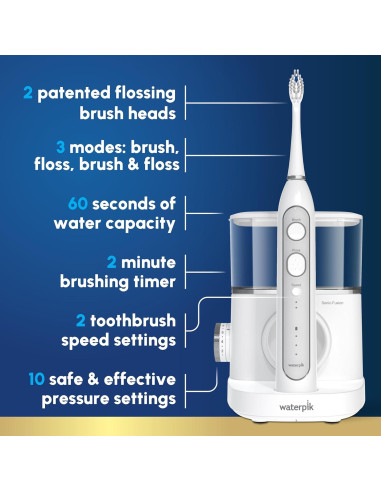 Cepillo de dientes eléctrico Waterpik Sonic-Fusion 2.0 Blanco