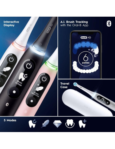 Cepillo de dientes eléctrico Oral-B iO Series 6 con sensor de presión