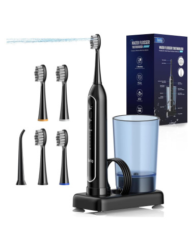 Hilo Dental Eléctrico y Cepillo Sonic Benhip - 3 Modos, IPX7