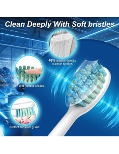 Cepillo de Dientes Eléctrico IYGLKD Impermeable 6 Modos 132g 2