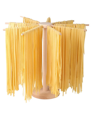 Soporte para Secar Pasta Tinada de Madera 9 Brazos 39.88 cm