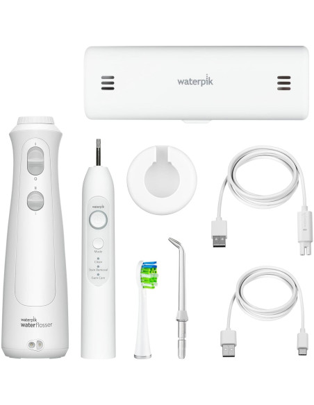 Combo Cepillo Eléctrico Waterpik Cordless Pearl y Water Flosser Combo Cepillo Eléctrico Waterpik Cordless Pearl y Water Flosser