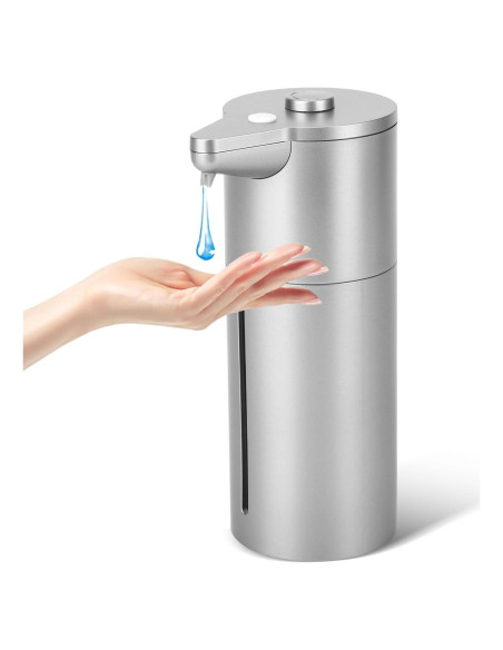 Dispensador de Jabón Automático Aunmaon Plata 300ml Ajustable Dispensador de Jabón Automático Aunmaon Plata 300ml Ajustable