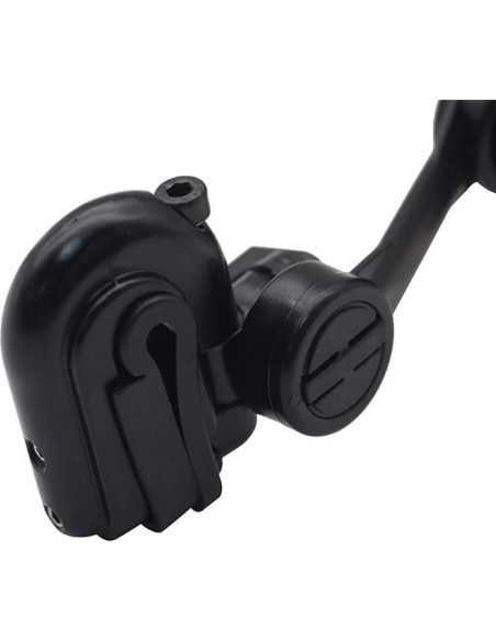 Parabrisas Ajustable Evomosa Clip-On para Motocicleta Gris Parabrisas Ajustable Evomosa Clip-On para Motocicleta Gris