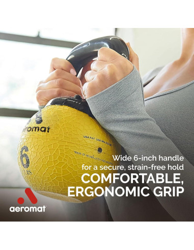 Kettlebell Mini Elite Aeromat 1.81 kg con Mango Ergonómico