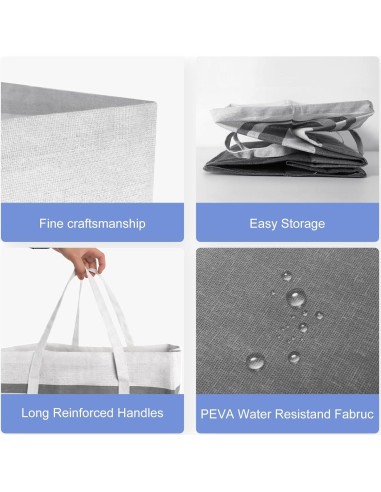 Cesto de Lavandería Colapsable UrbAmerican 75L Impermeable