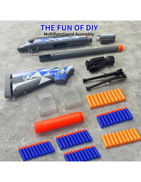 Pistola de Juguete AGM MASTECH M24 con 40 Dardos y 20 Casquillos Pistola de Juguete AGM MASTECH M24 con 40 Dardos y 20 Casquillos
