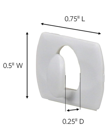 Clips Decorativos Command 40 Unidades con Tiras Adhesivas