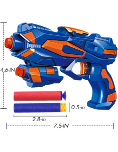 Pistolas Blaster POKONBOY 6 Piezas con 120 Dardos de Espuma 2