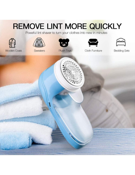 Removedor de Pelusa Eléctrico Bubbacare 5W Recargable Removedor de Pelusa Eléctrico Bubbacare 5W Recargable