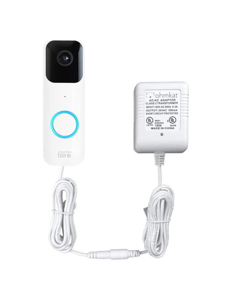 Fuente de Alimentación OhmKat para Videoportero Blink - Blanco Fuente de Alimentación OhmKat para Videoportero Blink - Blanco