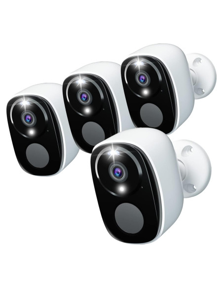 Cámaras de Seguridad Inalámbricas Rraycom BW4 4PC 2K WiFi Cámaras de Seguridad Inalámbricas Rraycom BW4 4PC 2K WiFi