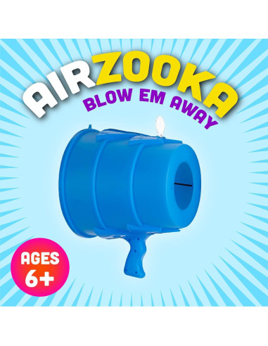 Airzooka Lanzador de Aire - Juguete Divertido Azul