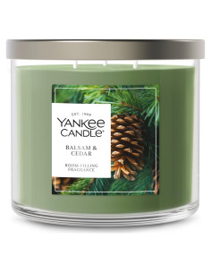 Vela Aromática 3 Mechas Yankee Candle Balsamo y Cedro 411g