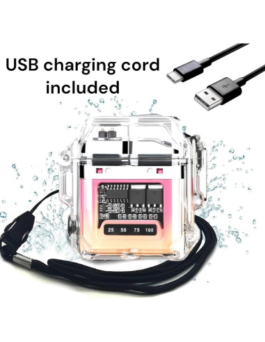 Encendedor Eléctrico Doble Arco NIVEK Recargable Impermeable