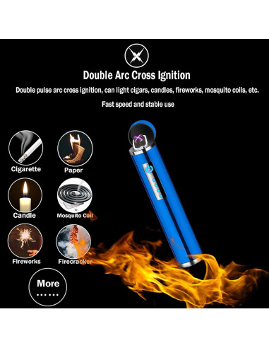 Encendedor Electrónico Recargable ZOIPPDMS HT79 Negro USB