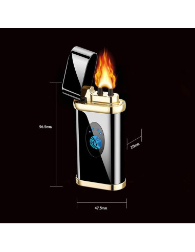 Encendedor Eléctrico de Plasma LINGANG USB Recargable Azul