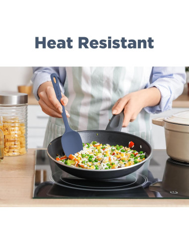 Juego de 5 Espátulas de Silicona ChefAide, Resistente al Calor