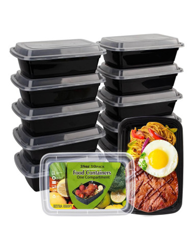Contenedores de Preparación de Comidas WGCC 1.13L Paquete de 10