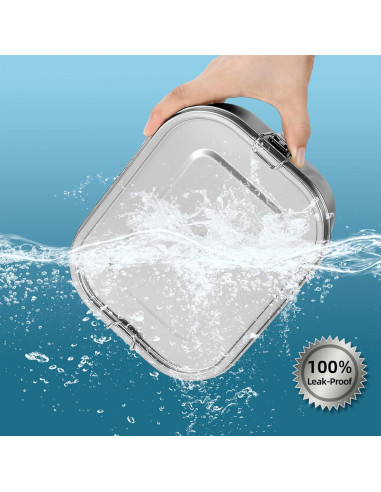 Contenedor de Almuerzo VIKCOLEE 1400ML Acero Inoxidable 5 Compartimentos