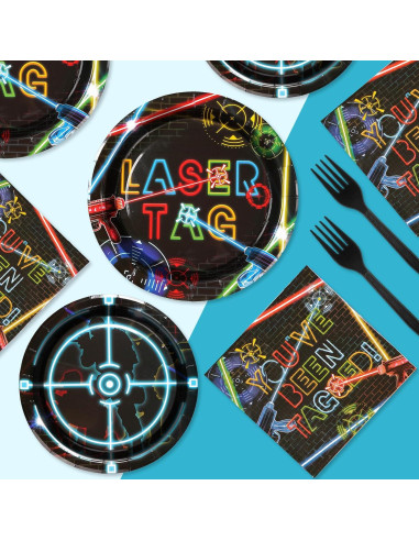 Kit de Fiesta de Laser Tag Grencian 96 Pcs Neon Brillante